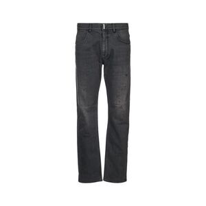 GIVENCHY Men's Distressed Straight Leg Jeans Men BLACK Pants